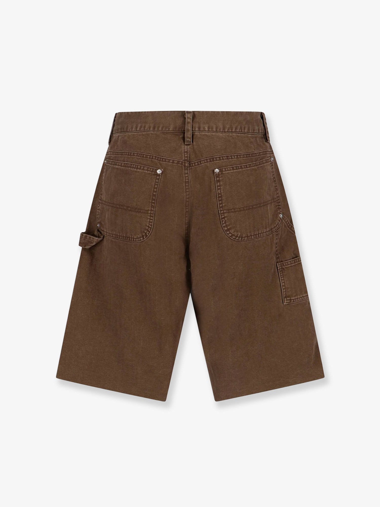 Tonywack Cargo Cotton Bermuda Shorts With Distressed Effect