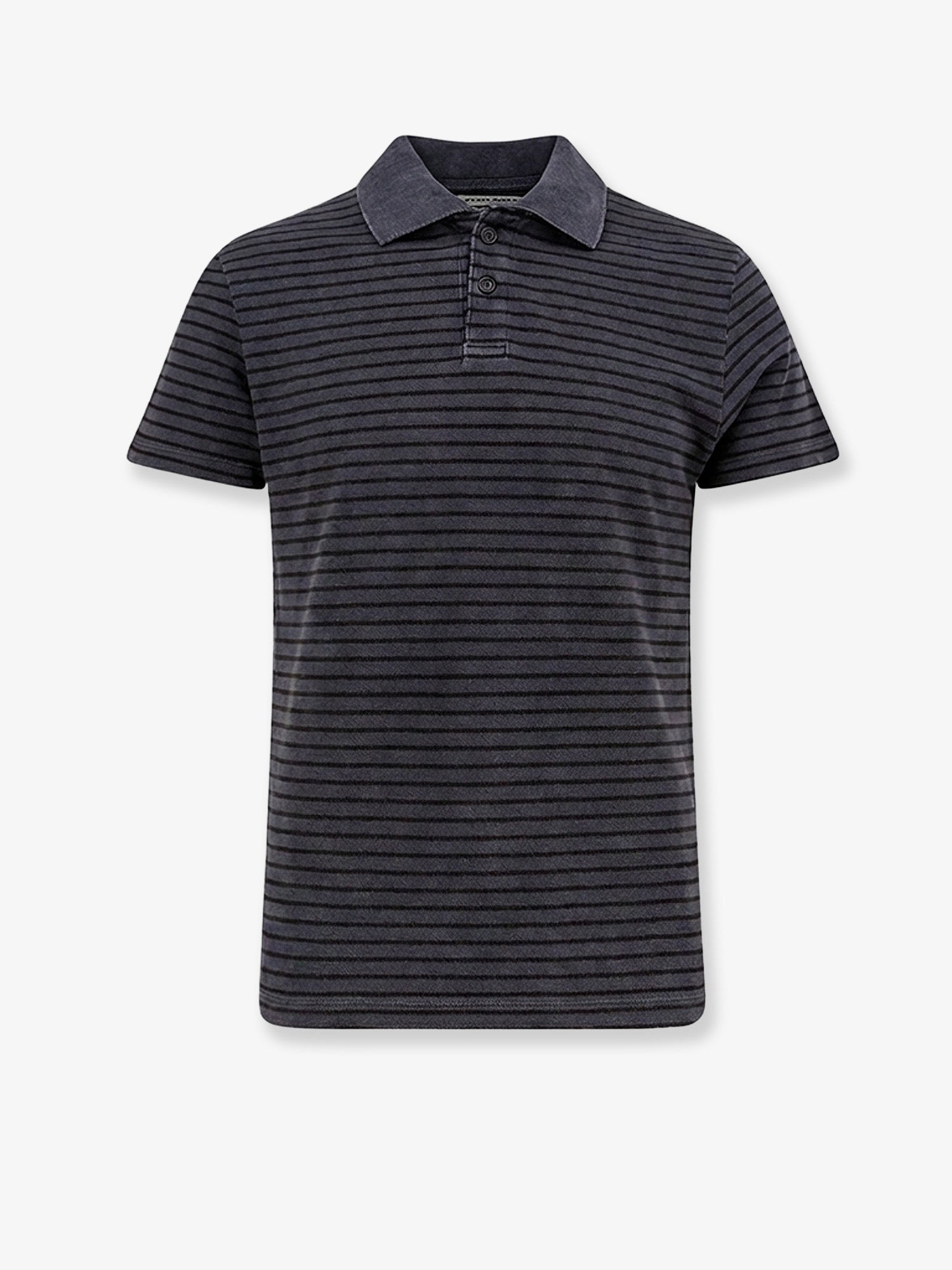 Tonywack Cotton Polo Shirt With Striped Profiles