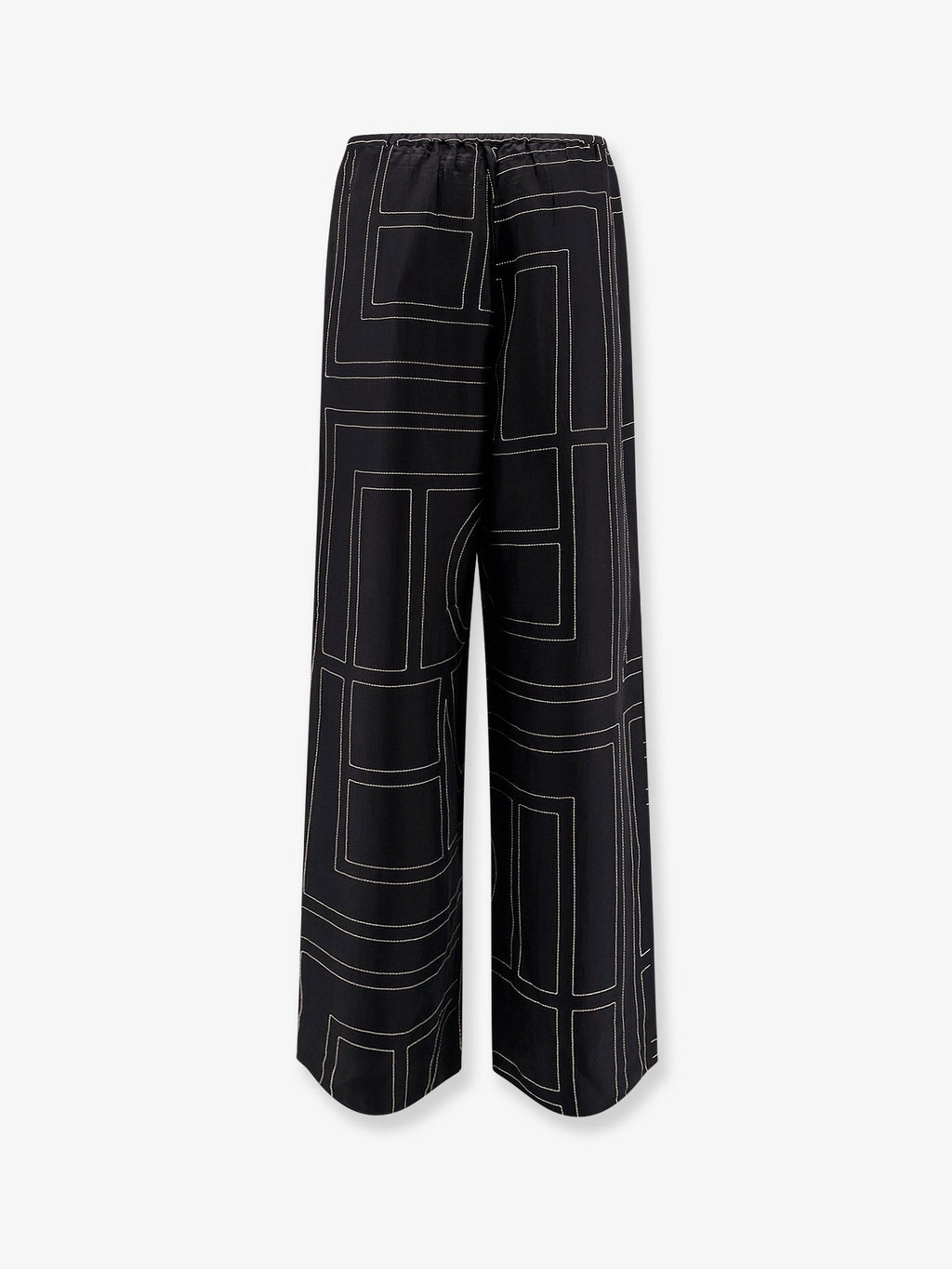 Toteme Monogram Silk Trousers