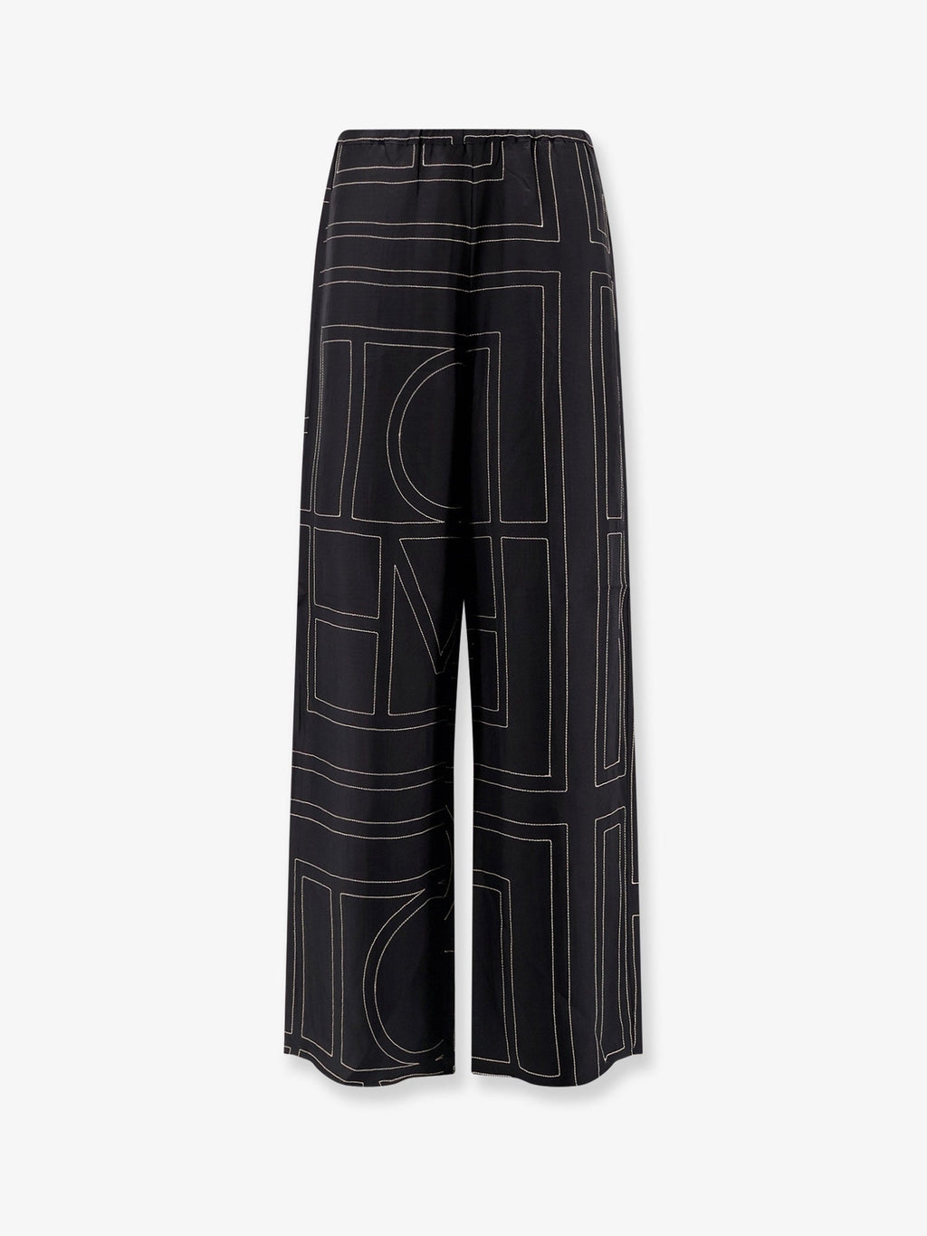 Toteme Monogram Silk Trousers
