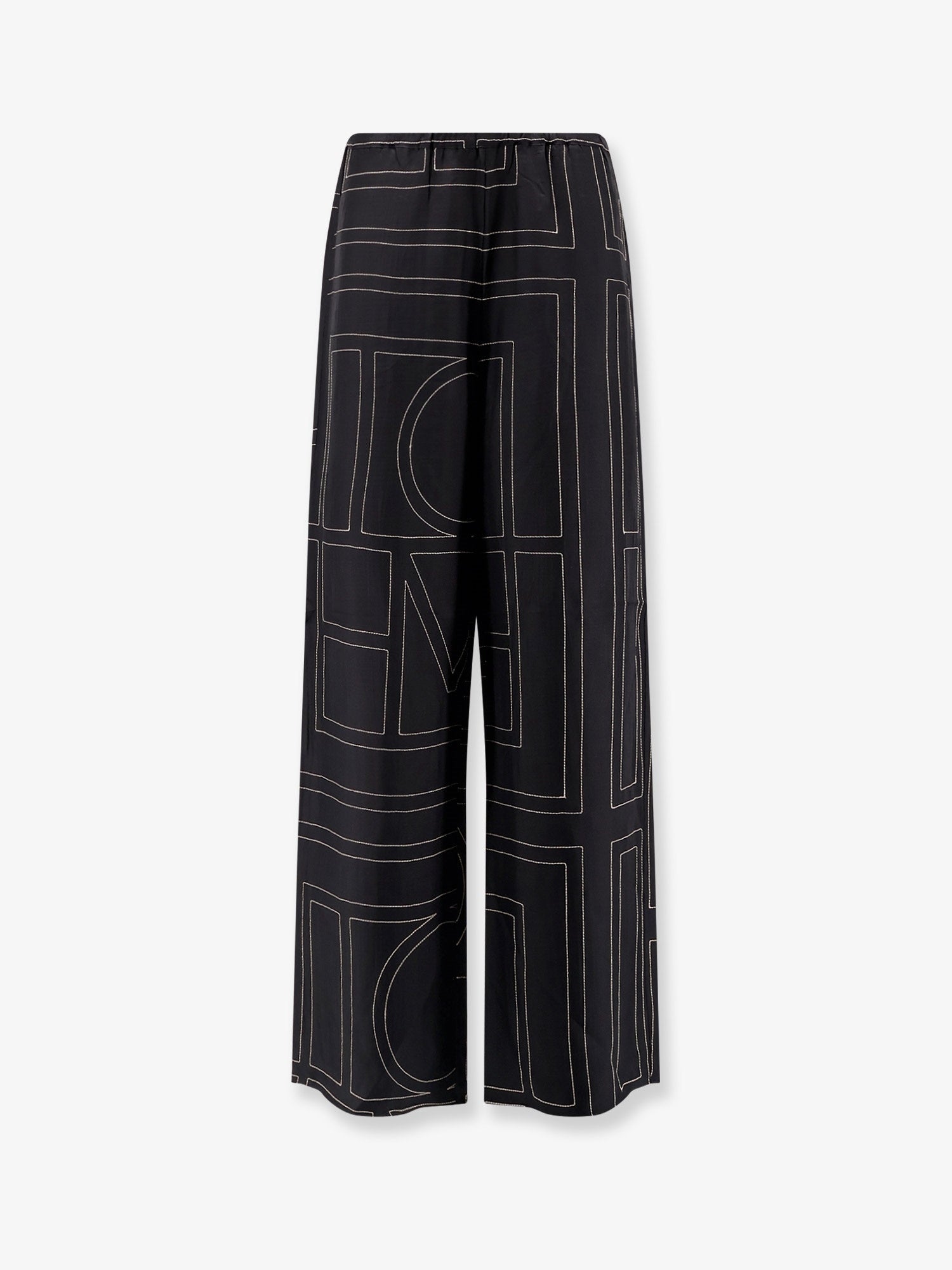 Toteme Monogram Silk Trousers