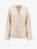Toteme Silk Shirt With Monogram Logo Embroidery
