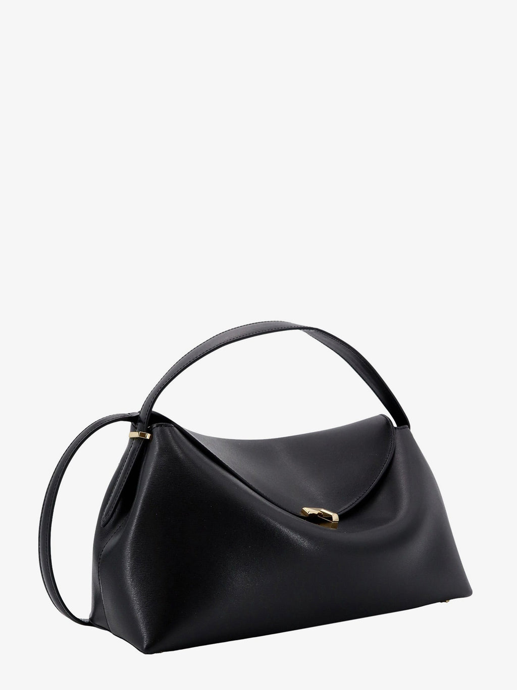Toteme T-Lock Leather Shoulder Bag