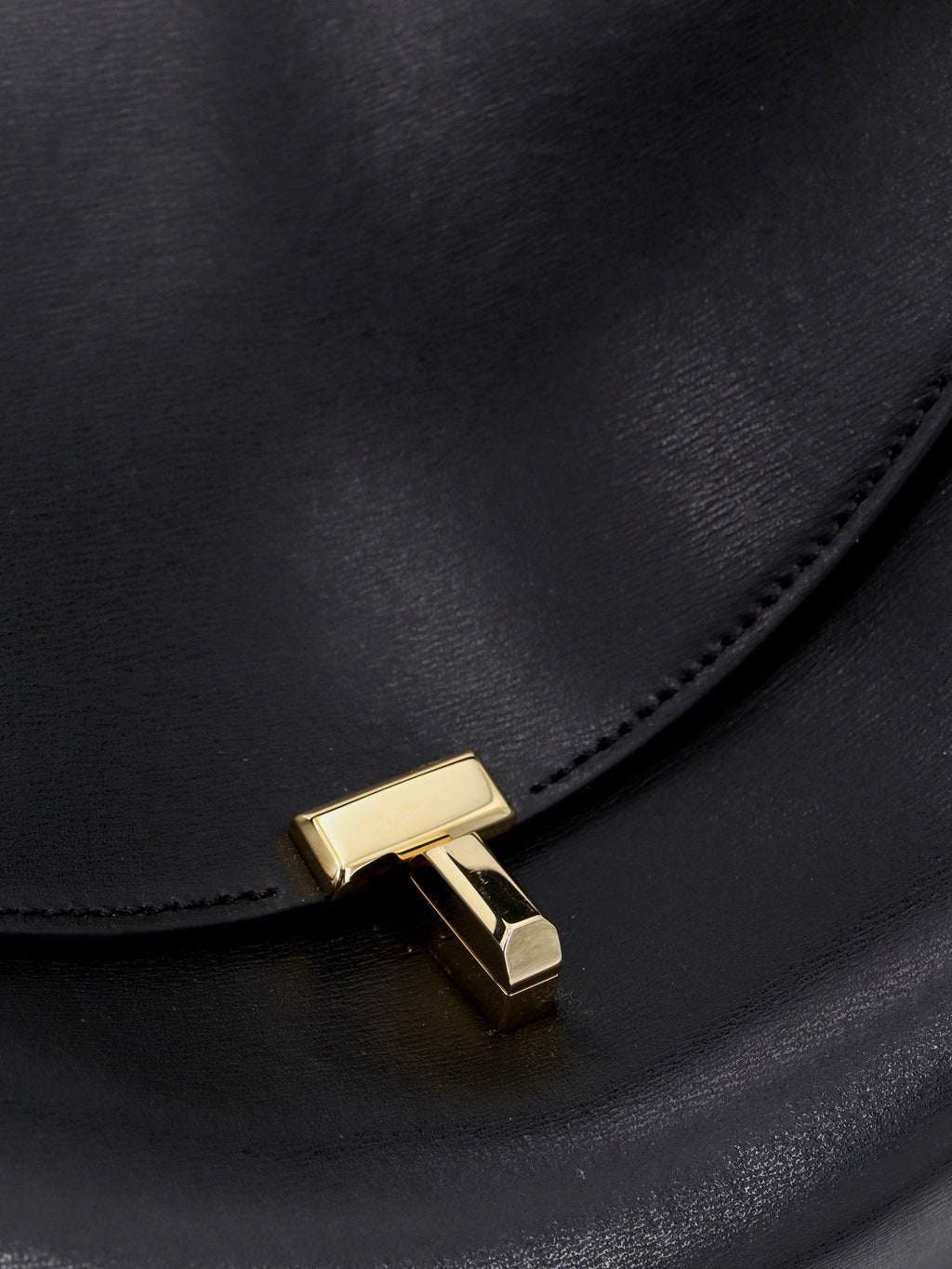 Toteme T-Lock Leather Shoulder Bag