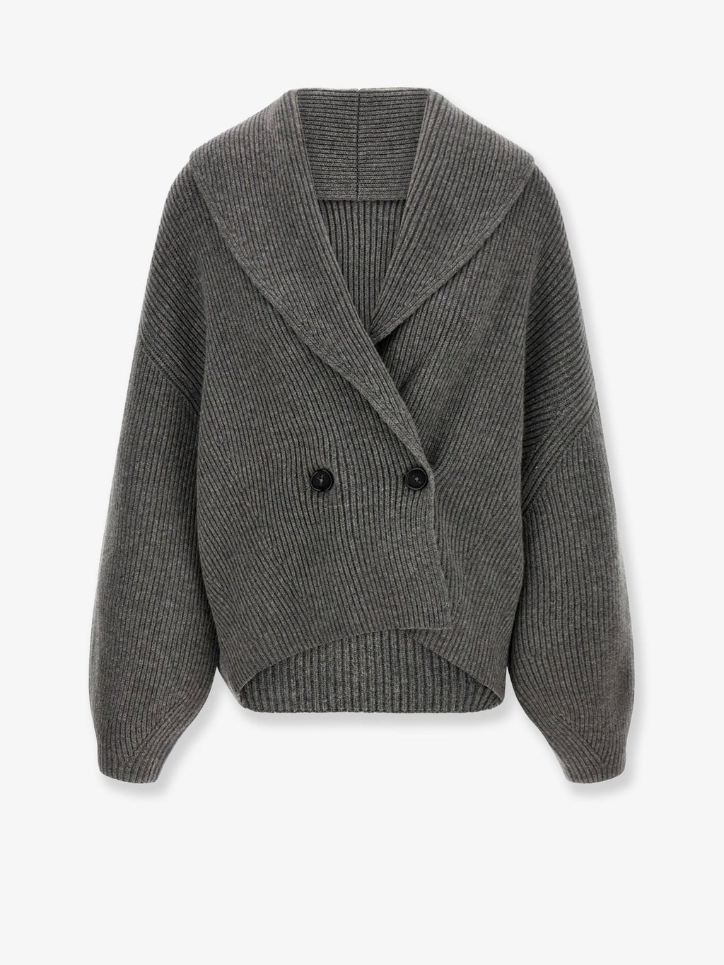Toteme Shawl-Lapel Wool Cardigan