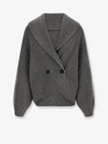 Toteme Shawl-Lapel Wool Cardigan