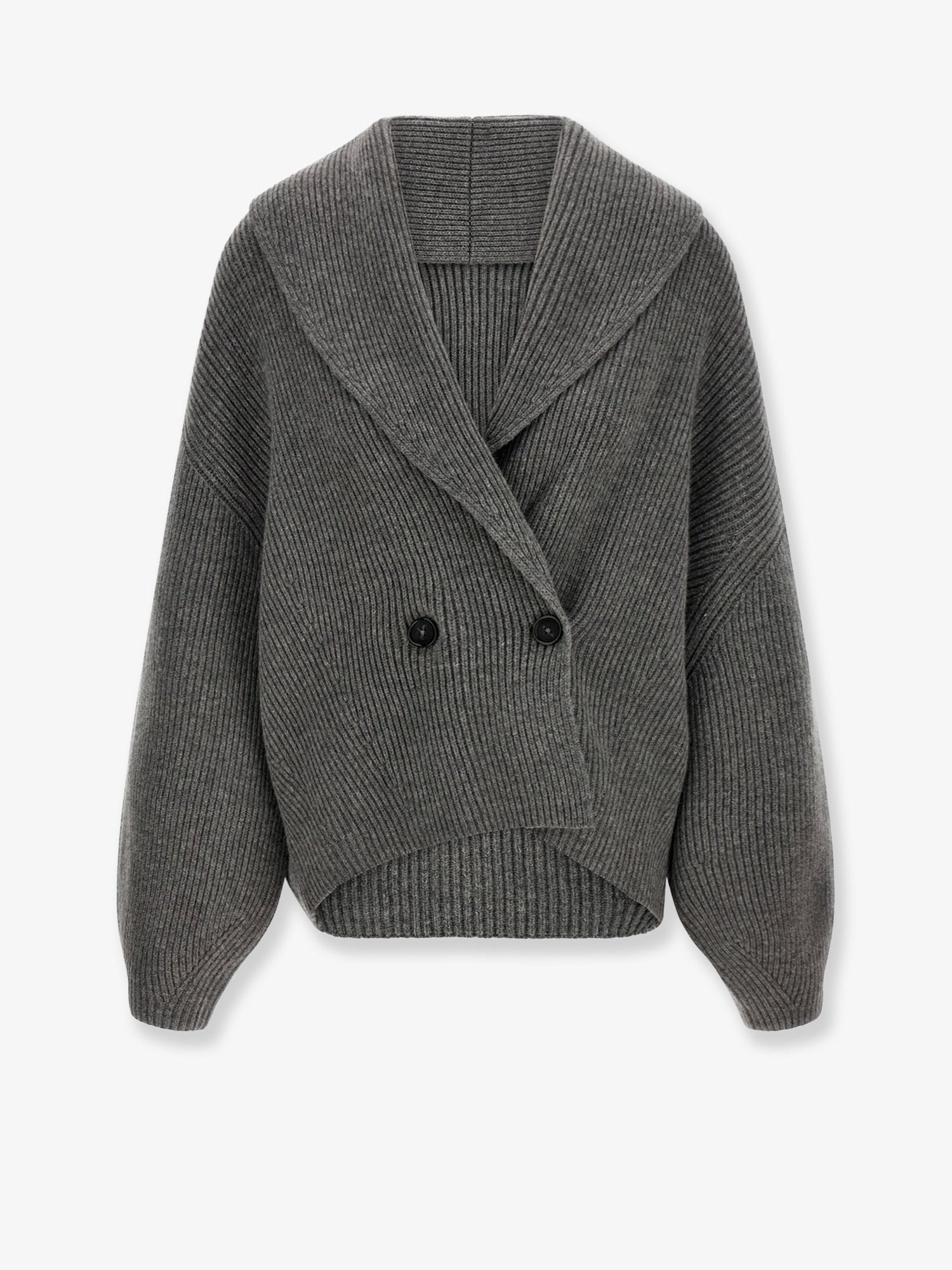 Toteme Shawl-Lapel Wool Cardigan