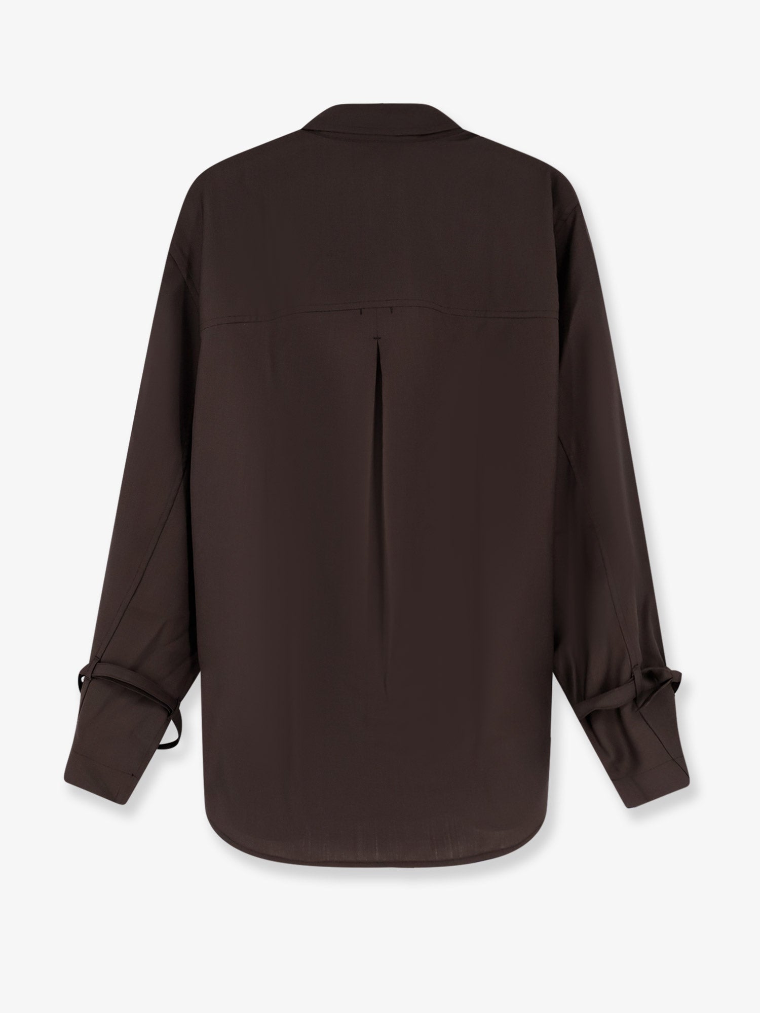 Toteme Tie-Cuff Wool Shirt