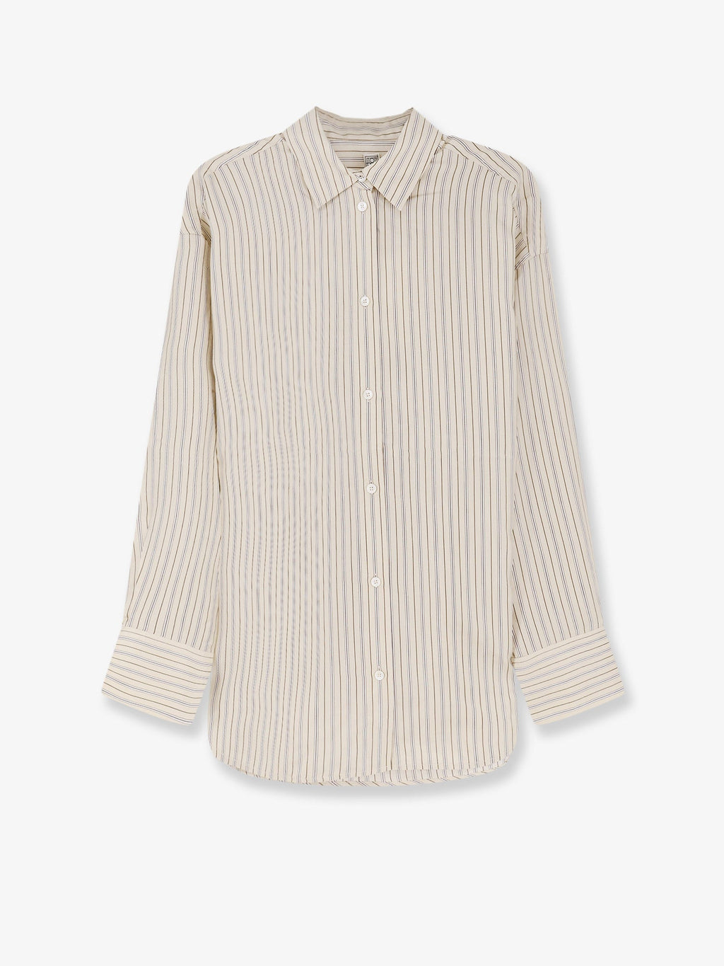 Toteme Oversized Striped Silk Shirt