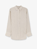 Toteme Oversized Striped Silk Shirt