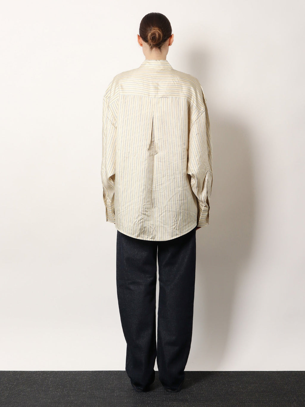 Toteme Oversized Striped Silk Shirt
