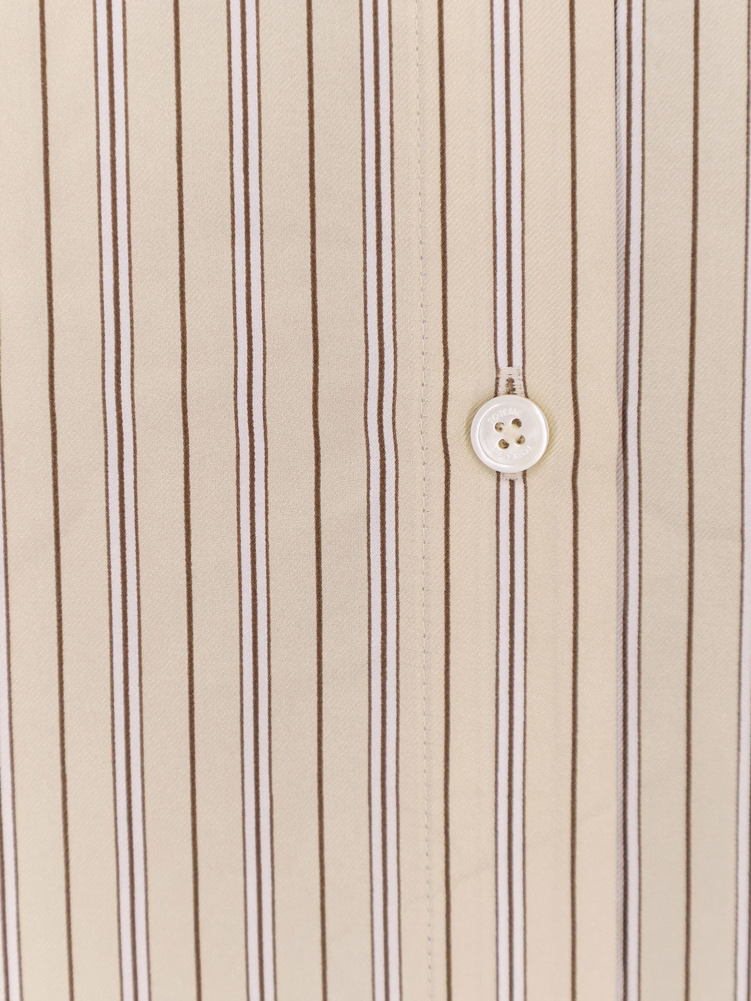 Toteme Oversized Striped Silk Shirt