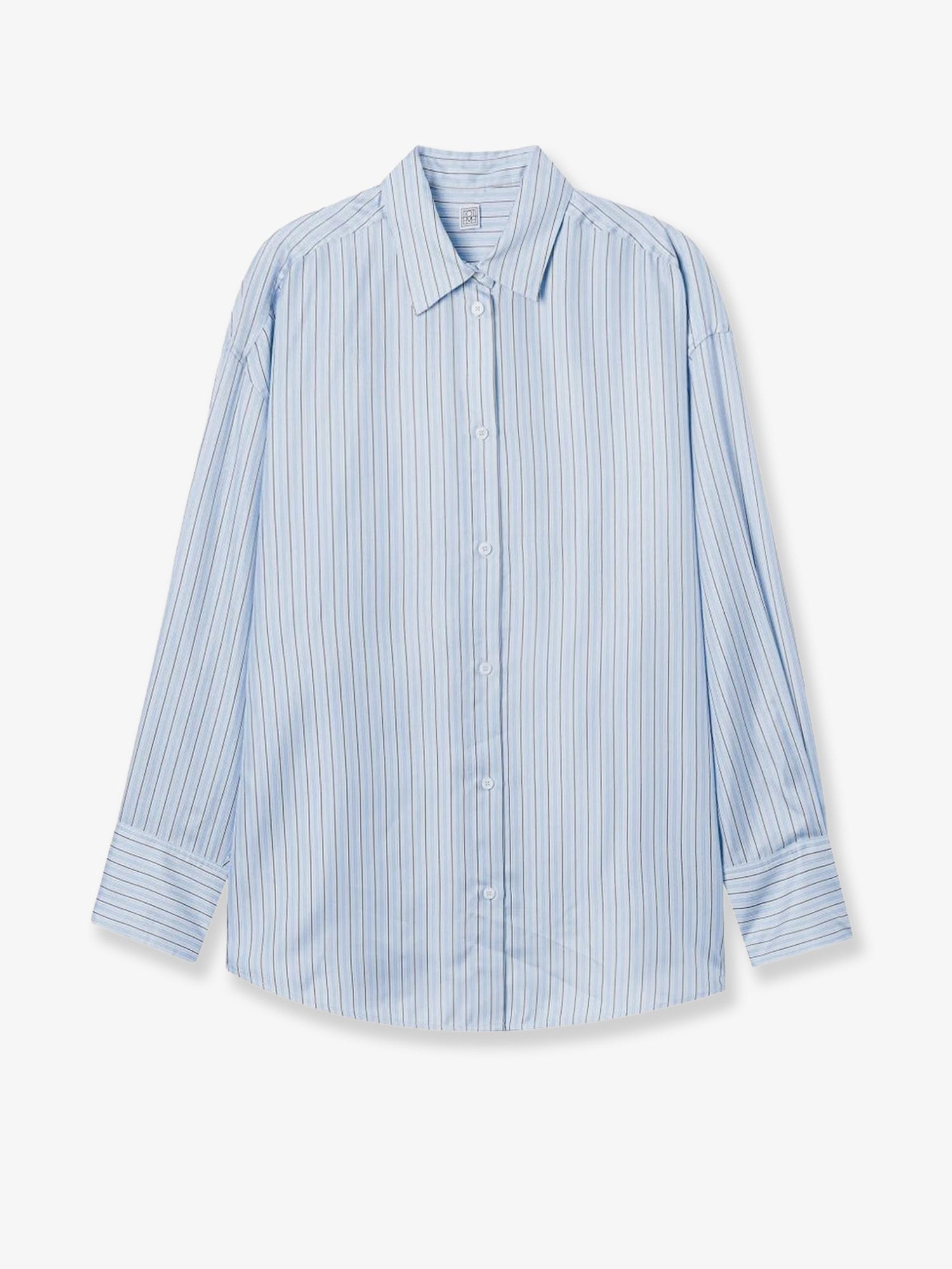 Toteme Silk Shirt With Striped Pattern