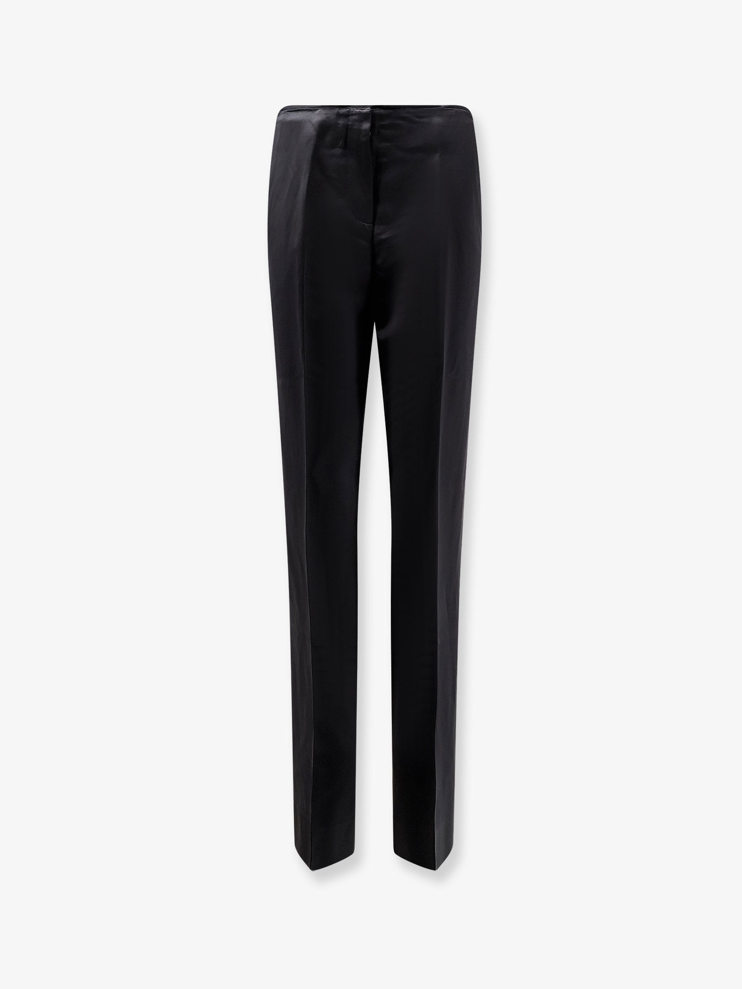 Toteme Easy Raw Edge Viscose And Linen Trousers