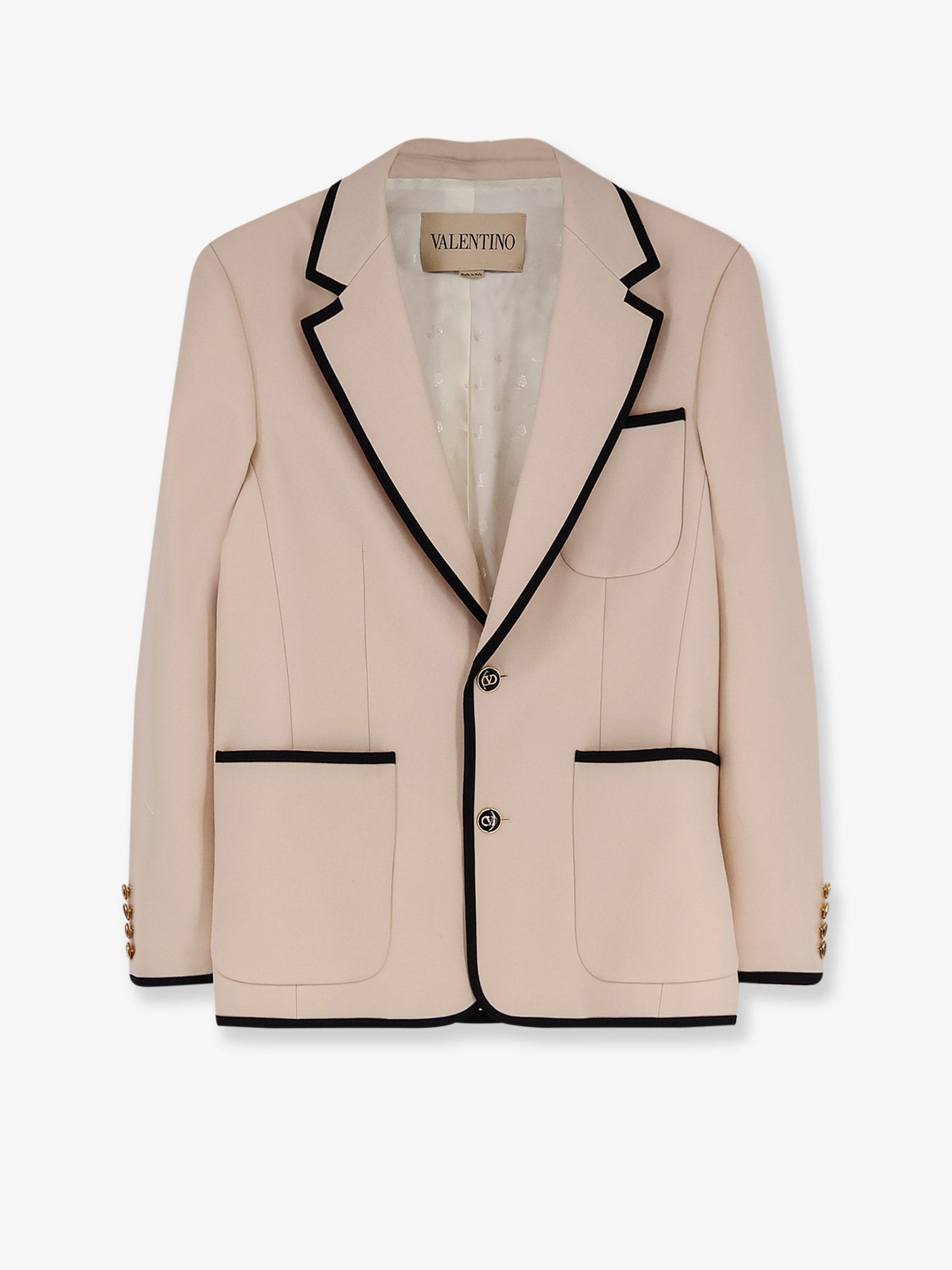 Valentino Single-Breasted Virgin Wool Blazer