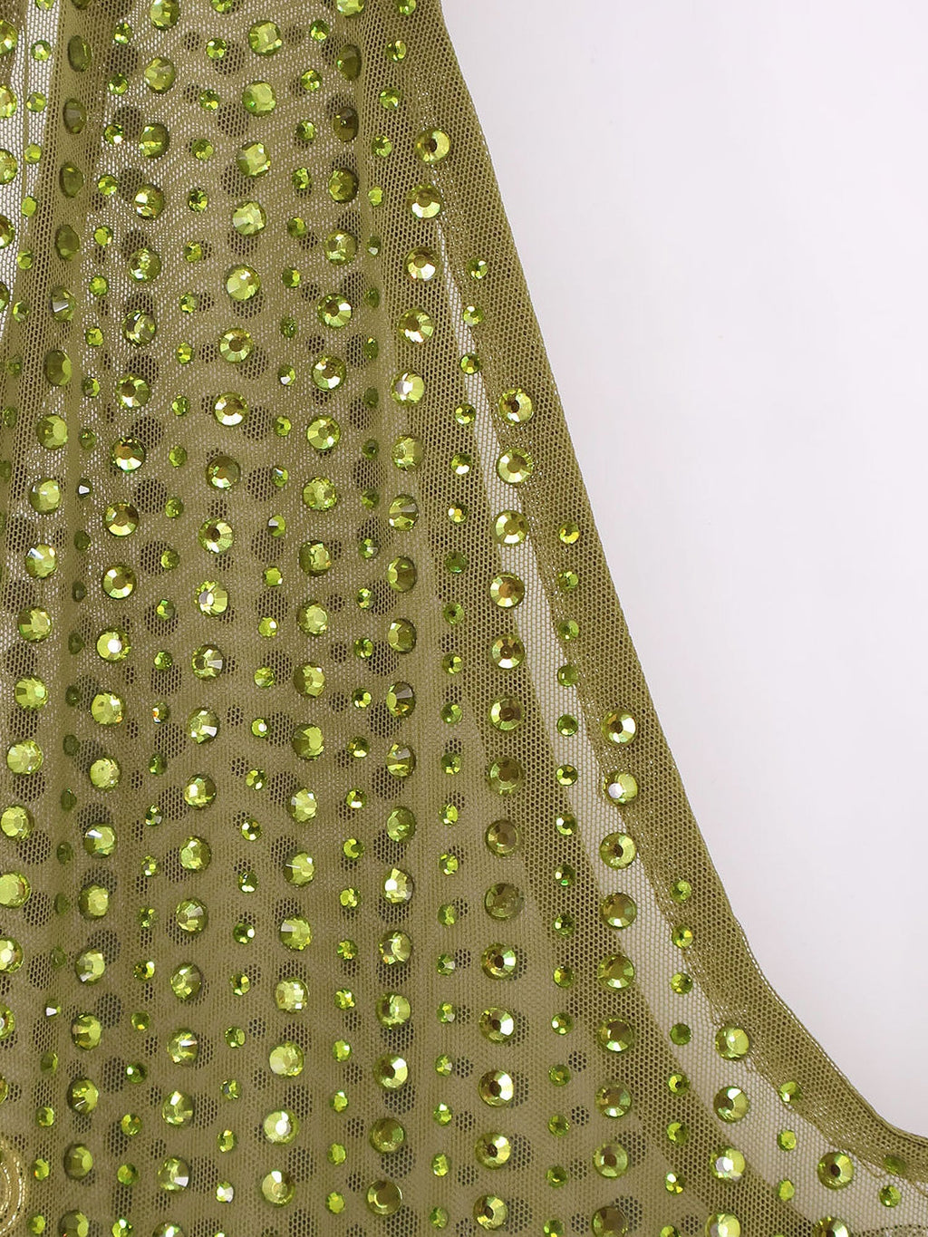 Venuja Crystal Short Dress With All-Over Rhinestones