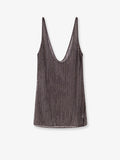 Venuja Crystal Short Dress With All-Over Rhinestone Detail