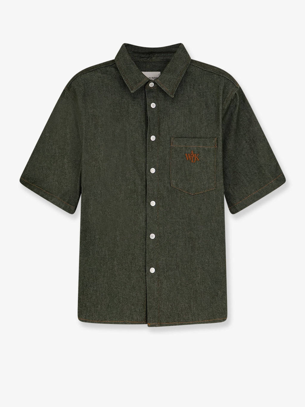 Walk In Paris Green Denim Shirt