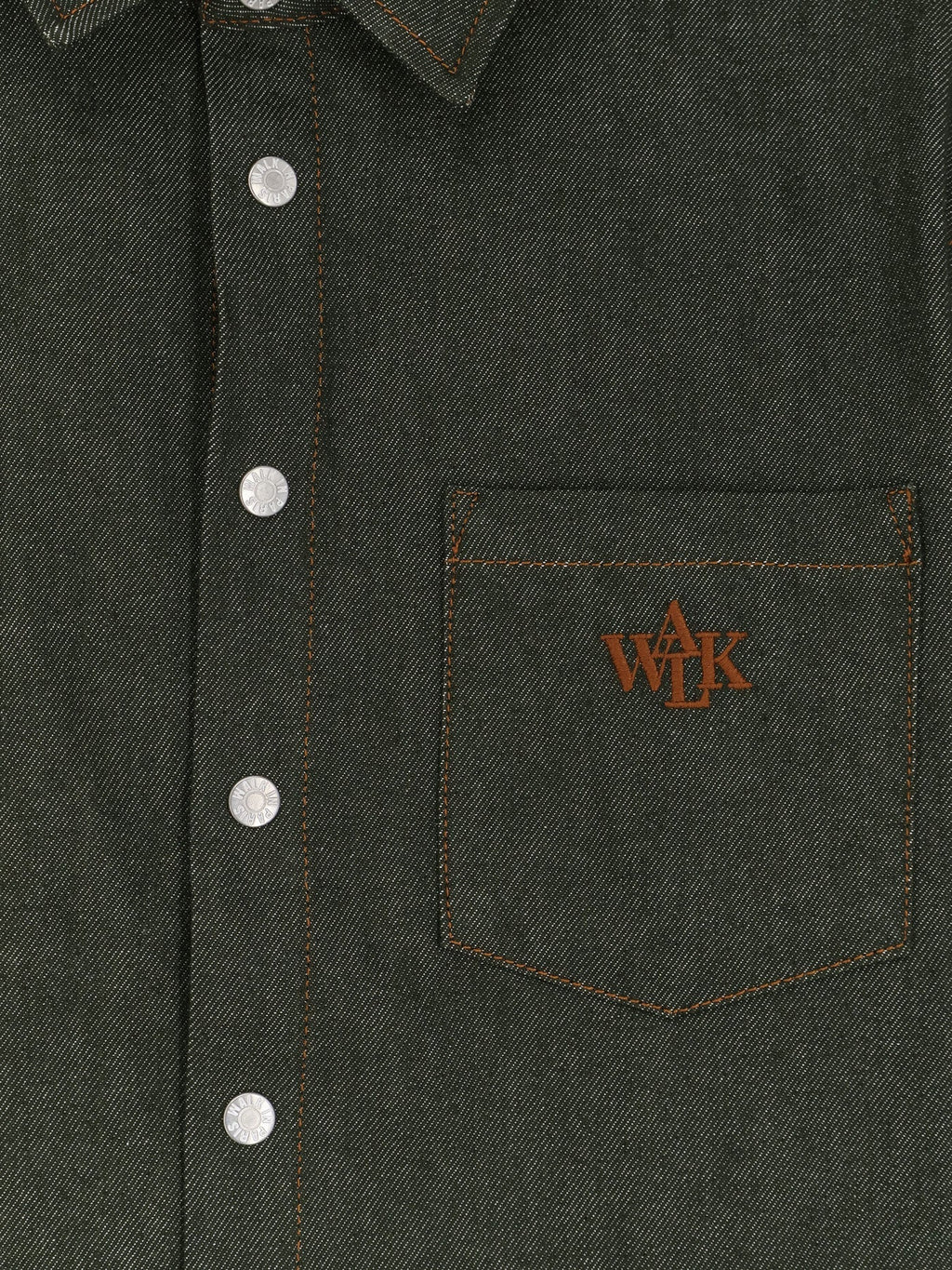 Walk In Paris Green Denim Shirt
