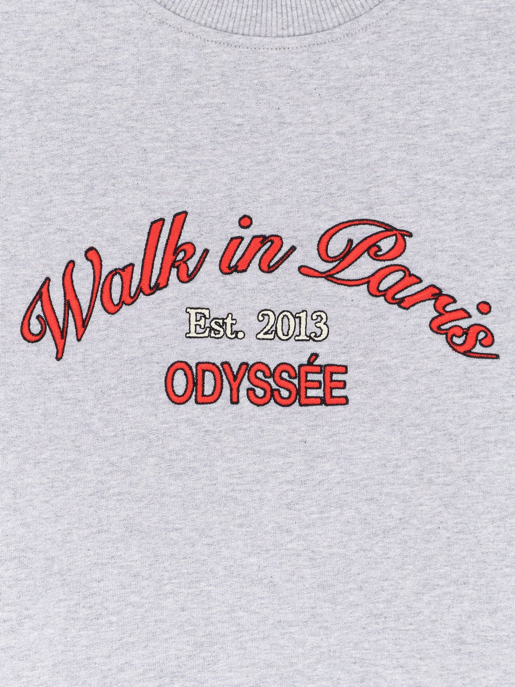 Walk In Paris Sweatshirt With Embroidered Logo On The Front