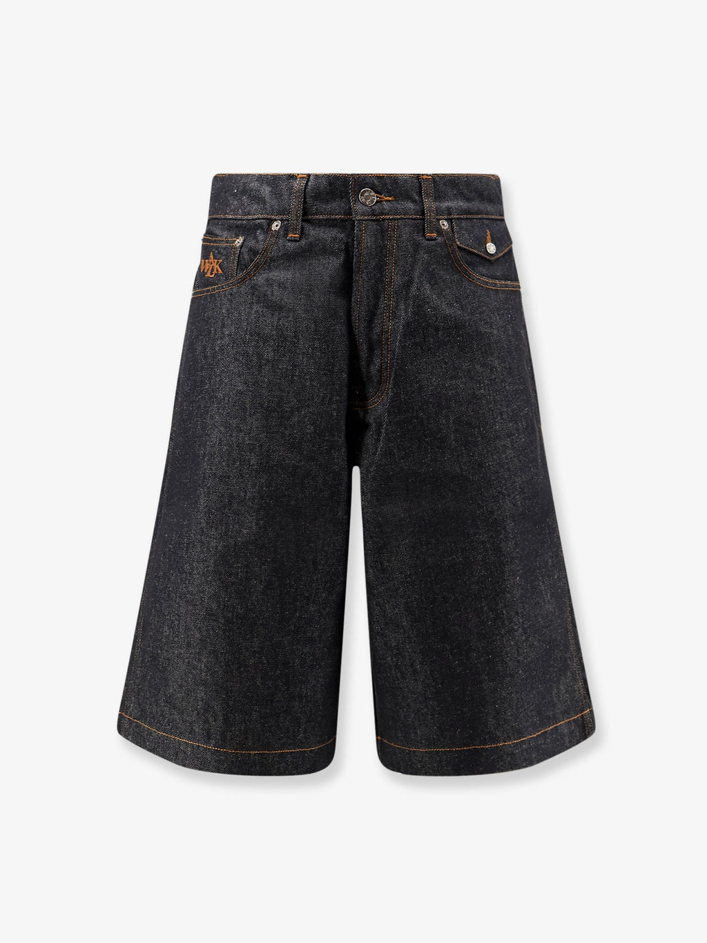 Walk In Paris Baggy Raw Denim Shorts
