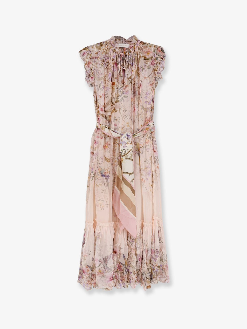 Zimmermann Rebellion Flutter Viscose Dress