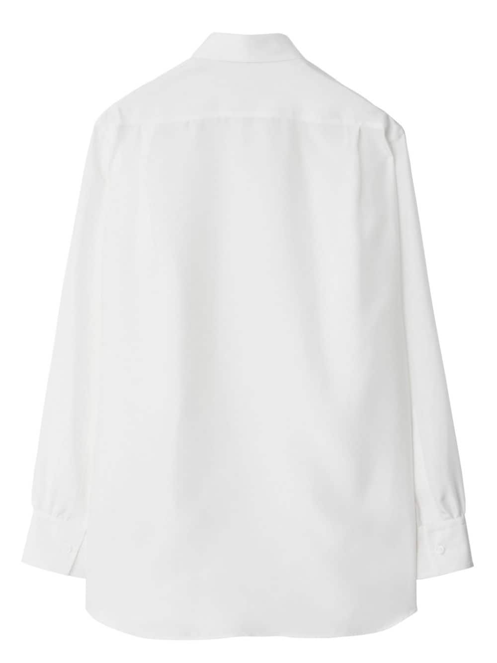 Burberry Long-sleeve Silk Shirt