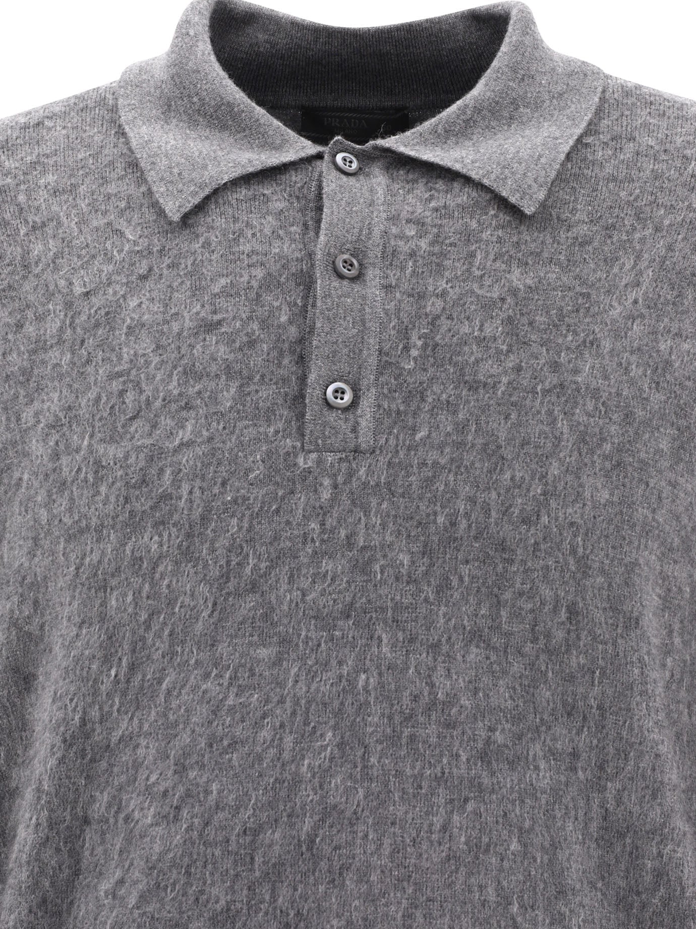 Prada Cashmere And Silk Polo Shirt