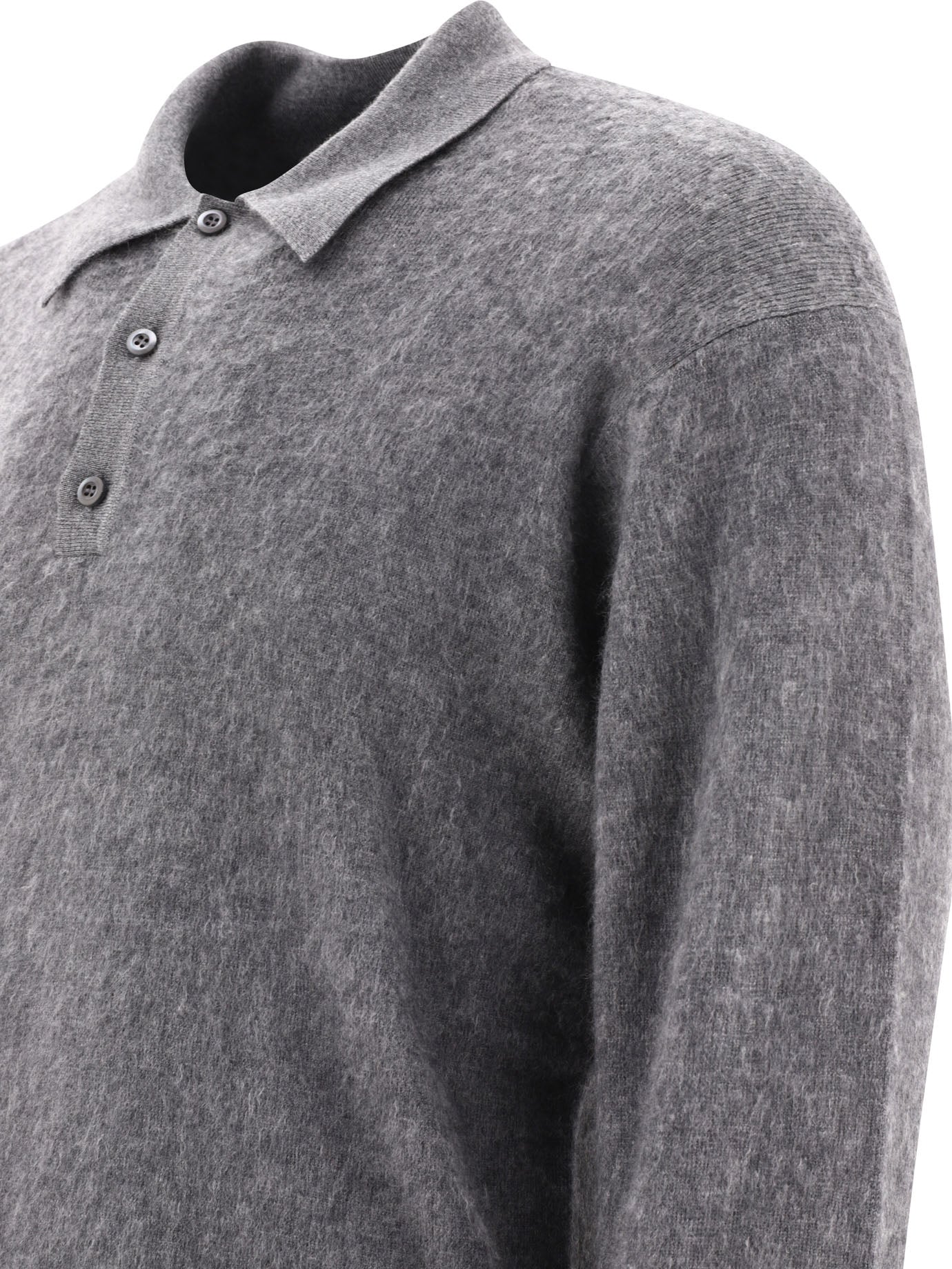 Prada Cashmere And Silk Polo Shirt