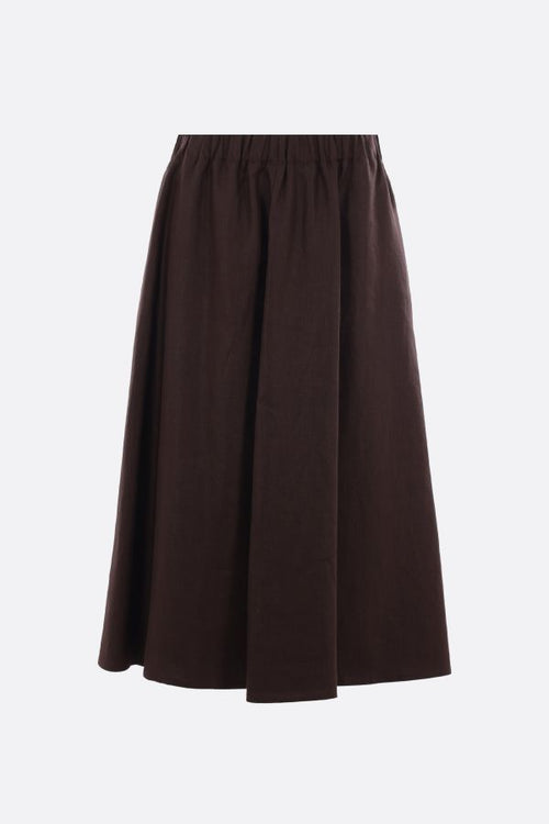 Brunello Cucinelli Linen Midi Skirt