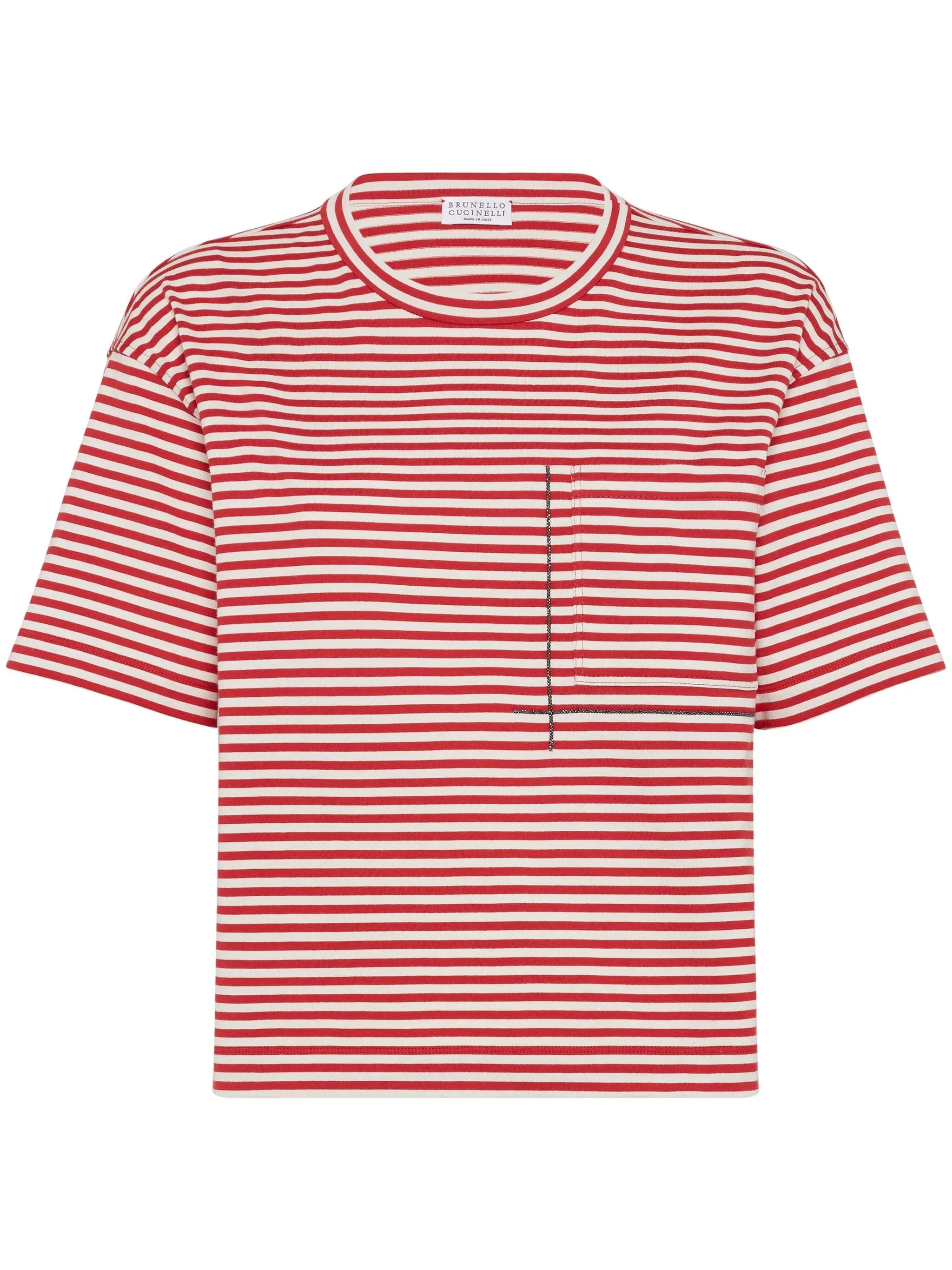 Brunello Cucinelli Striped Jersey T-shirt