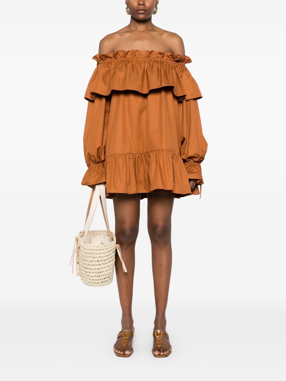 Saint Laurent Flounce Dress