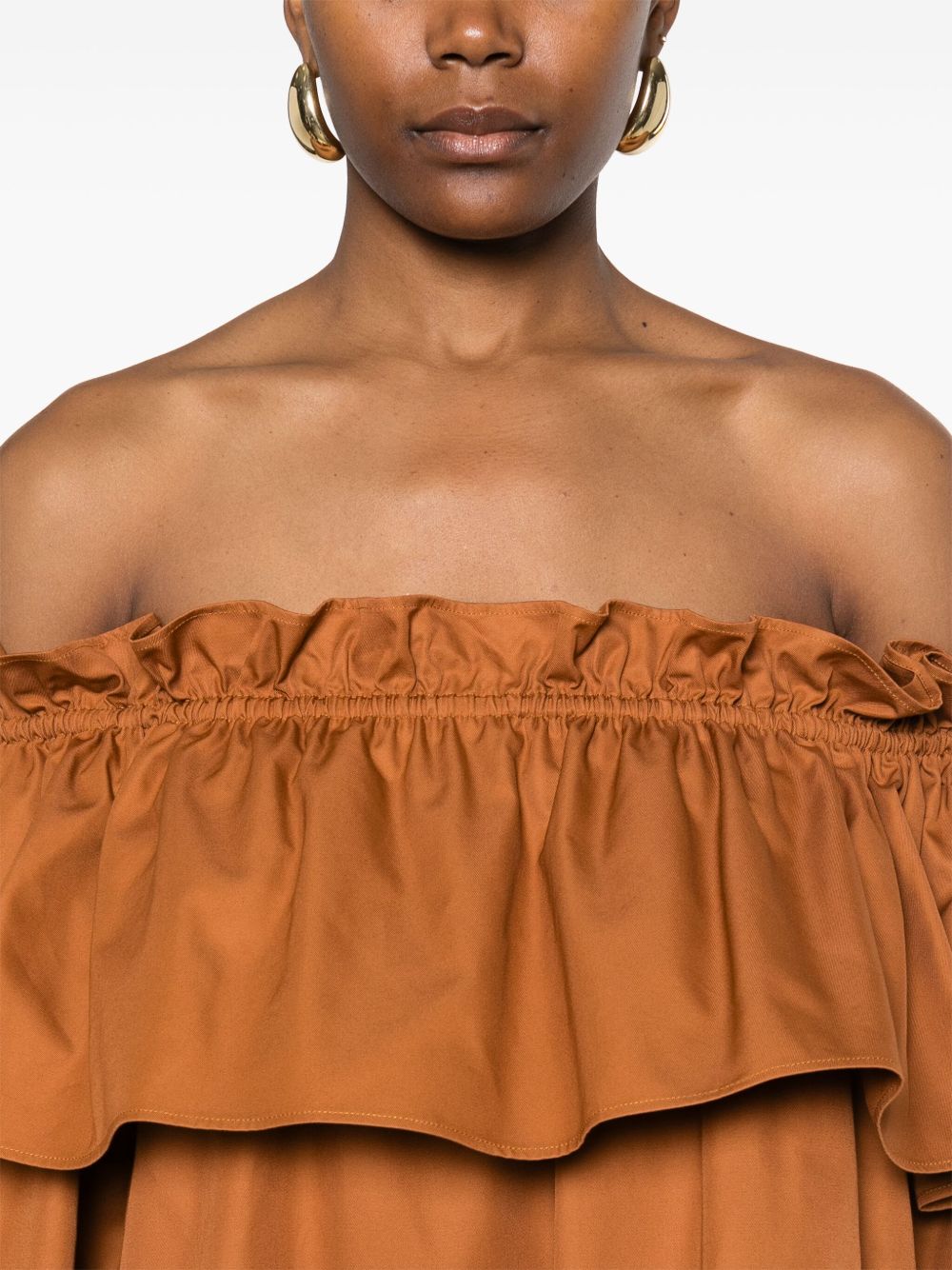 Saint Laurent Flounce Dress