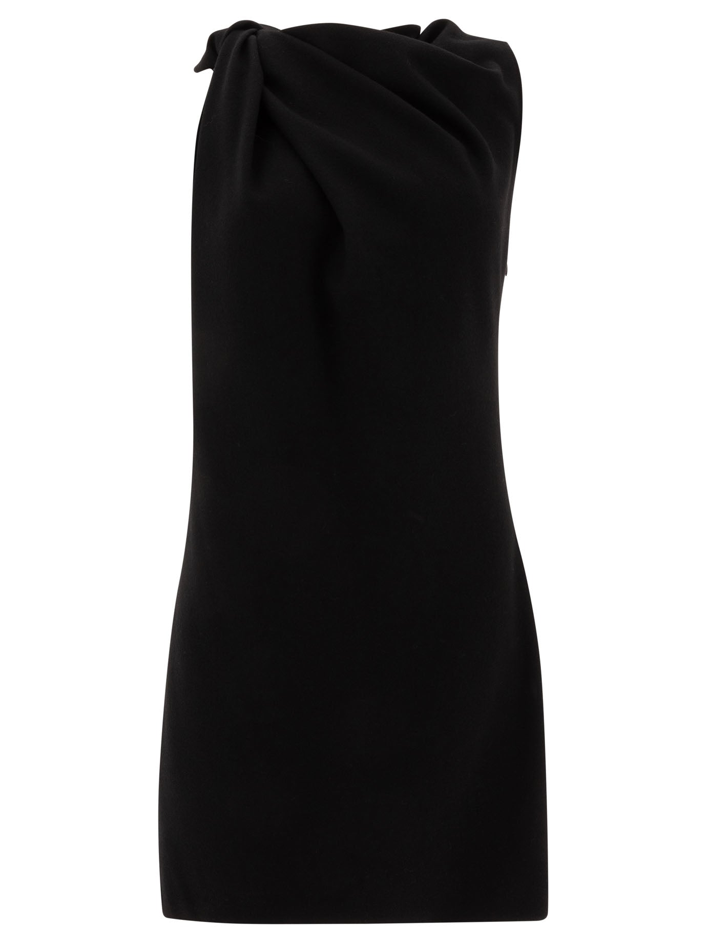 Alexander Mcqueen Knotted Detail Mini Dress