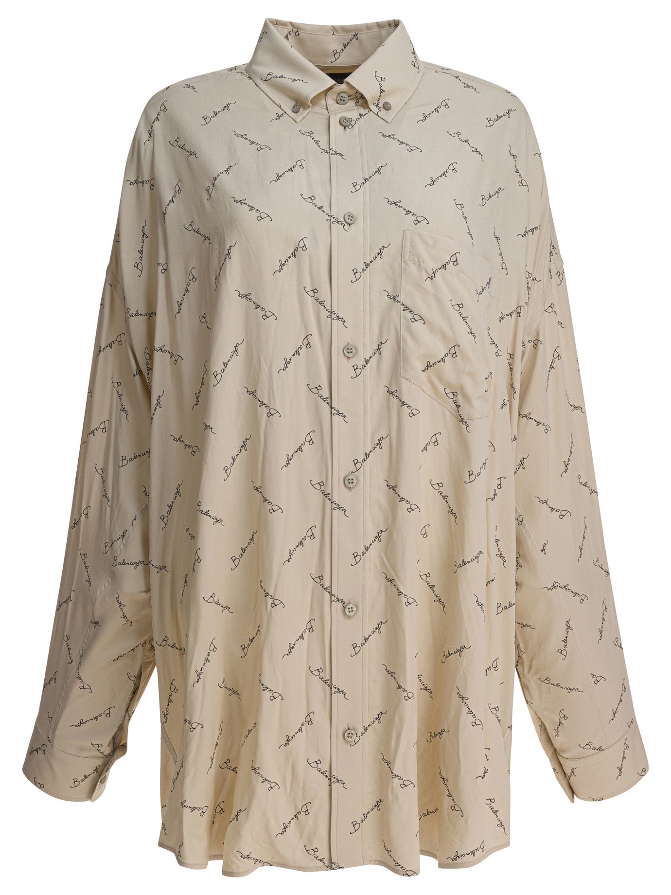 Balenciaga Oversized Shirt With Logo