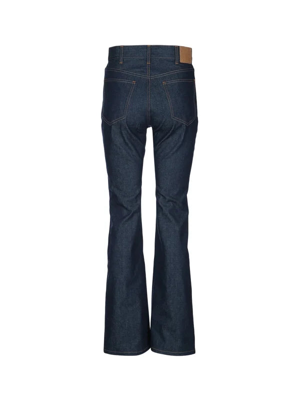 Celine Navy Jeans In Cotton