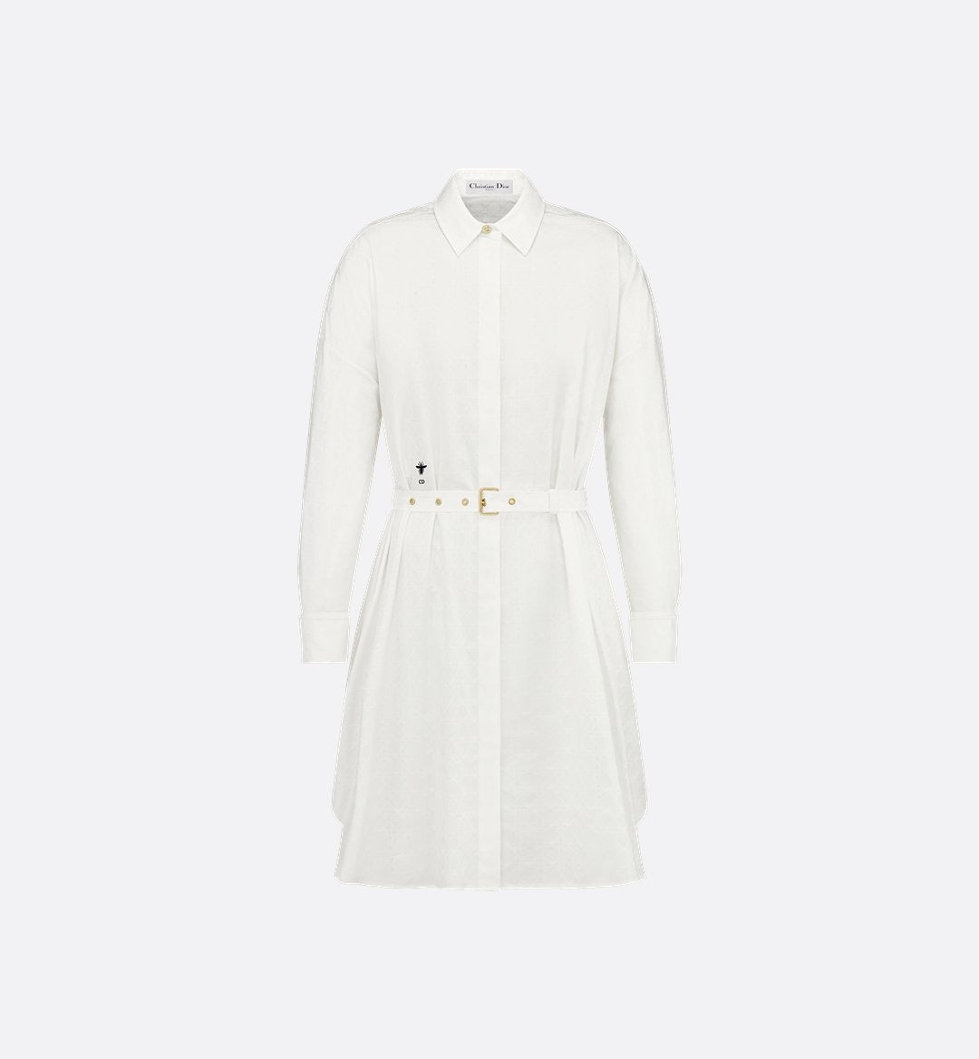 Dior "chemisier Macrocannage" Dress With Belt