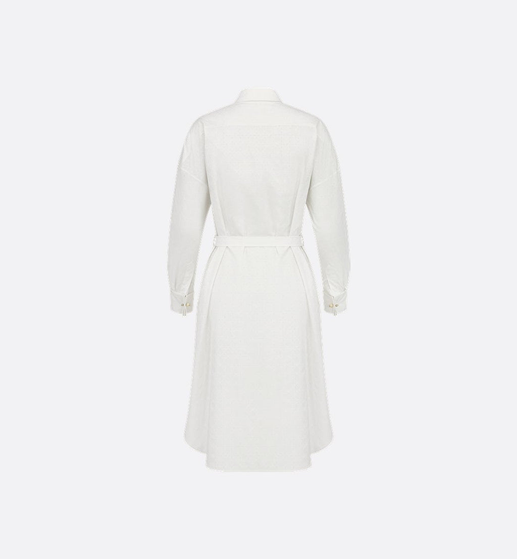 Dior "chemisier Macrocannage" Dress With Belt