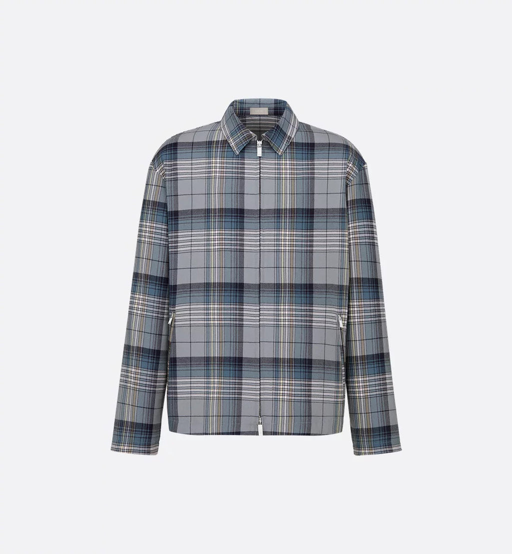 Dior Checked Zip-up Shirt