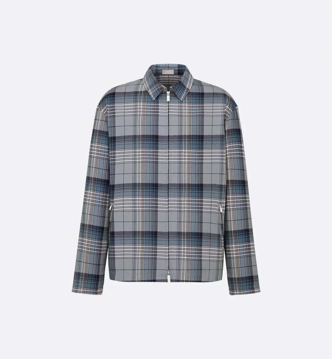 Dior Checked Zip-up Shirt