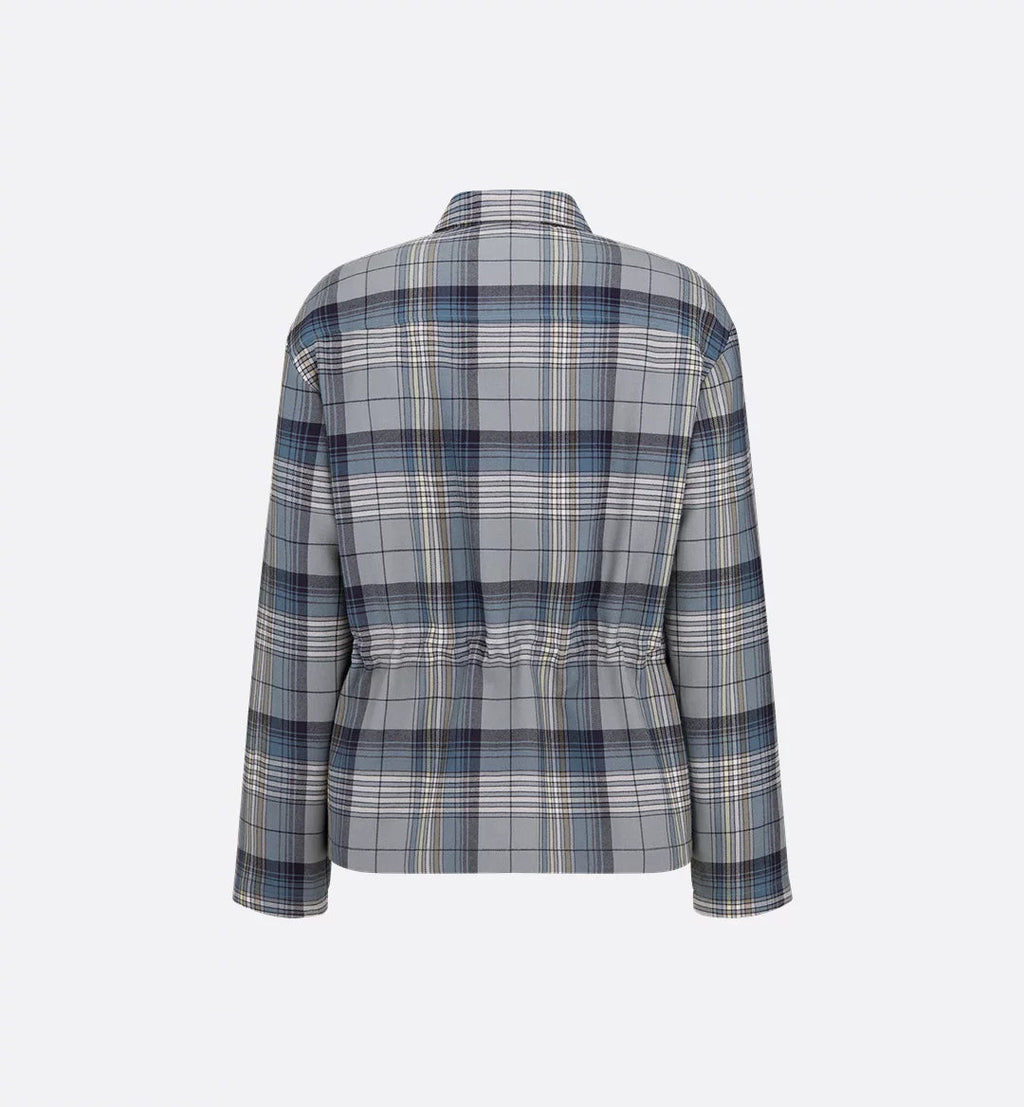 Dior Checked Zip-up Shirt