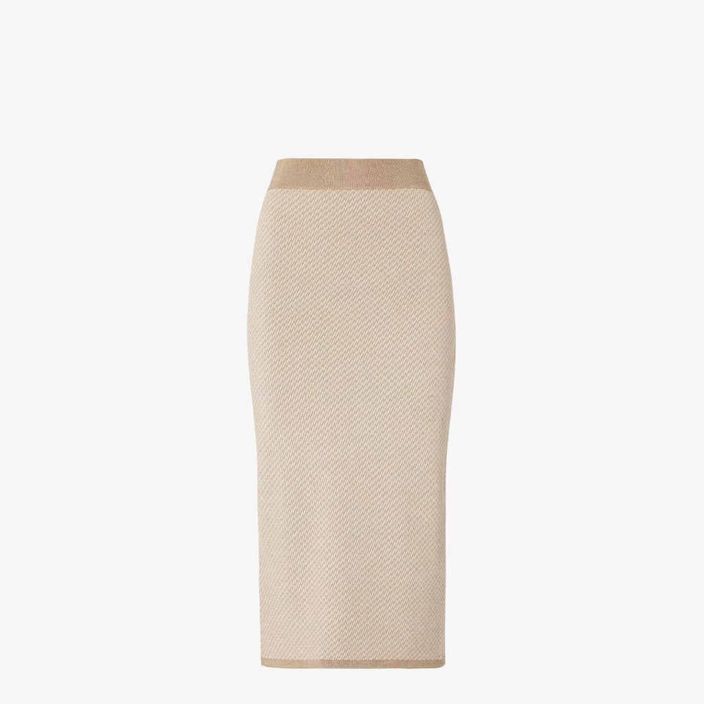 Fendi Ff Silk And Cashmere Skirt