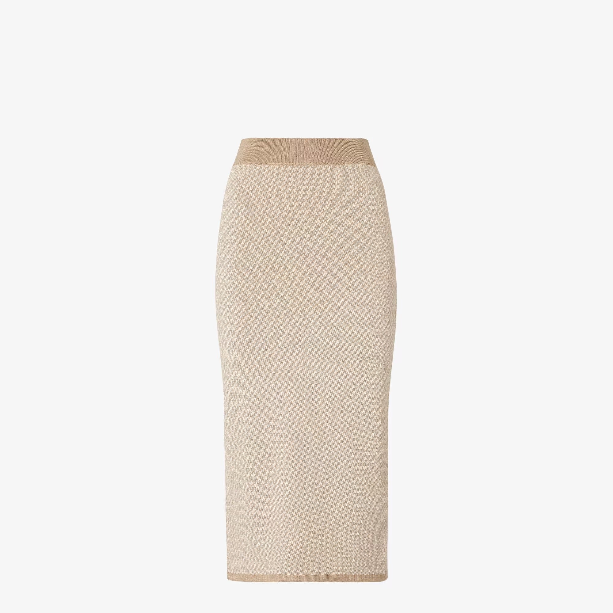 Fendi Ff Silk And Cashmere Skirt