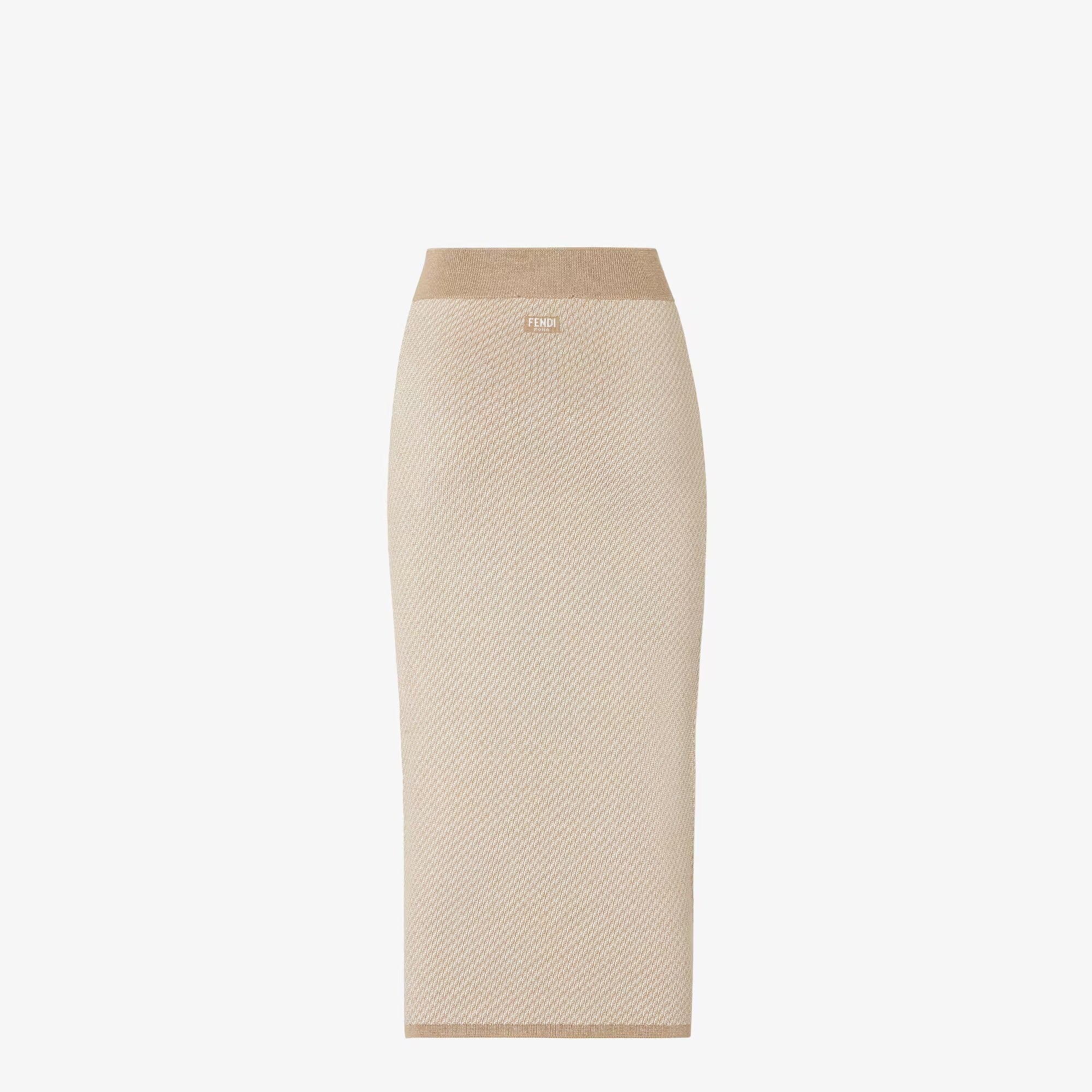 Fendi Ff Silk And Cashmere Skirt