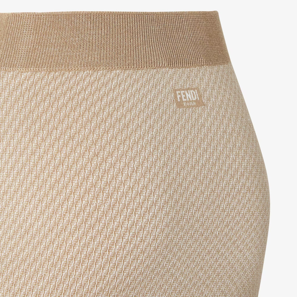 Fendi Ff Silk And Cashmere Skirt