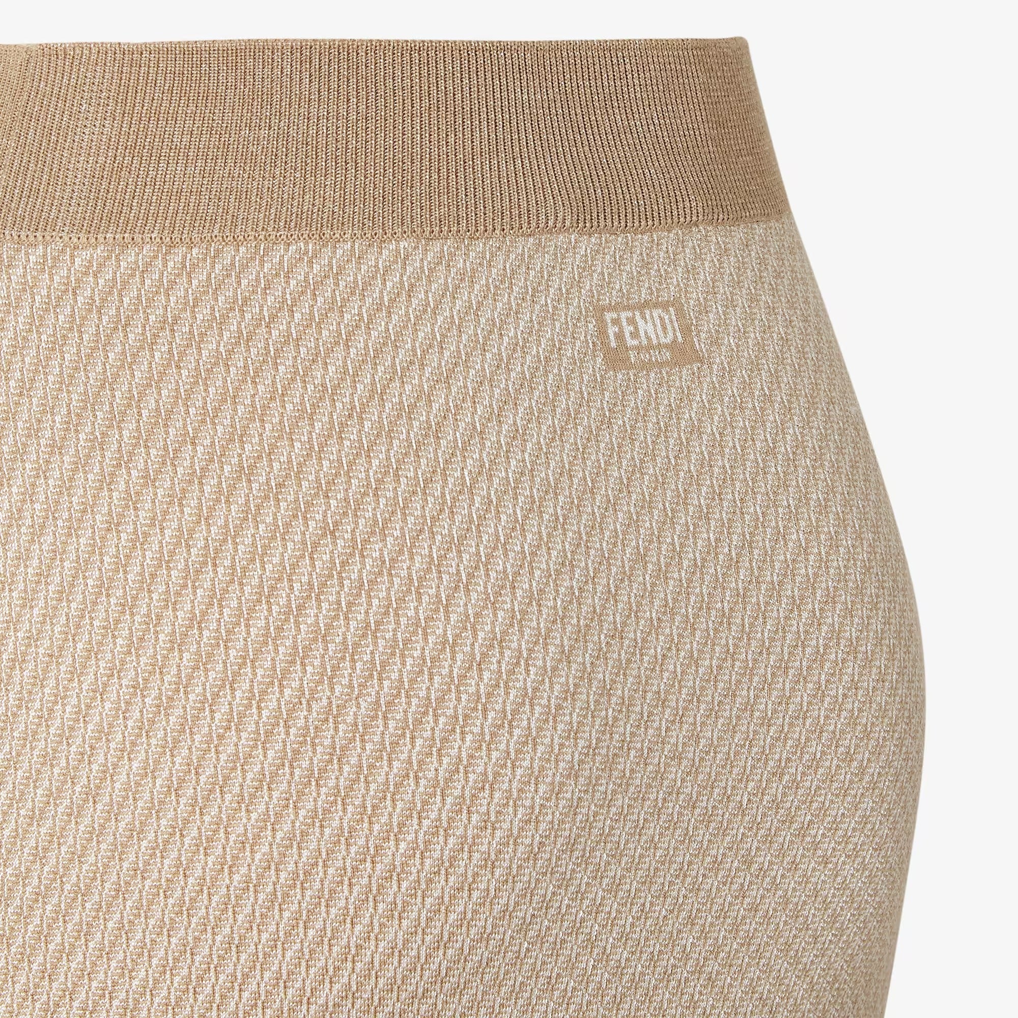Fendi Ff Silk And Cashmere Skirt