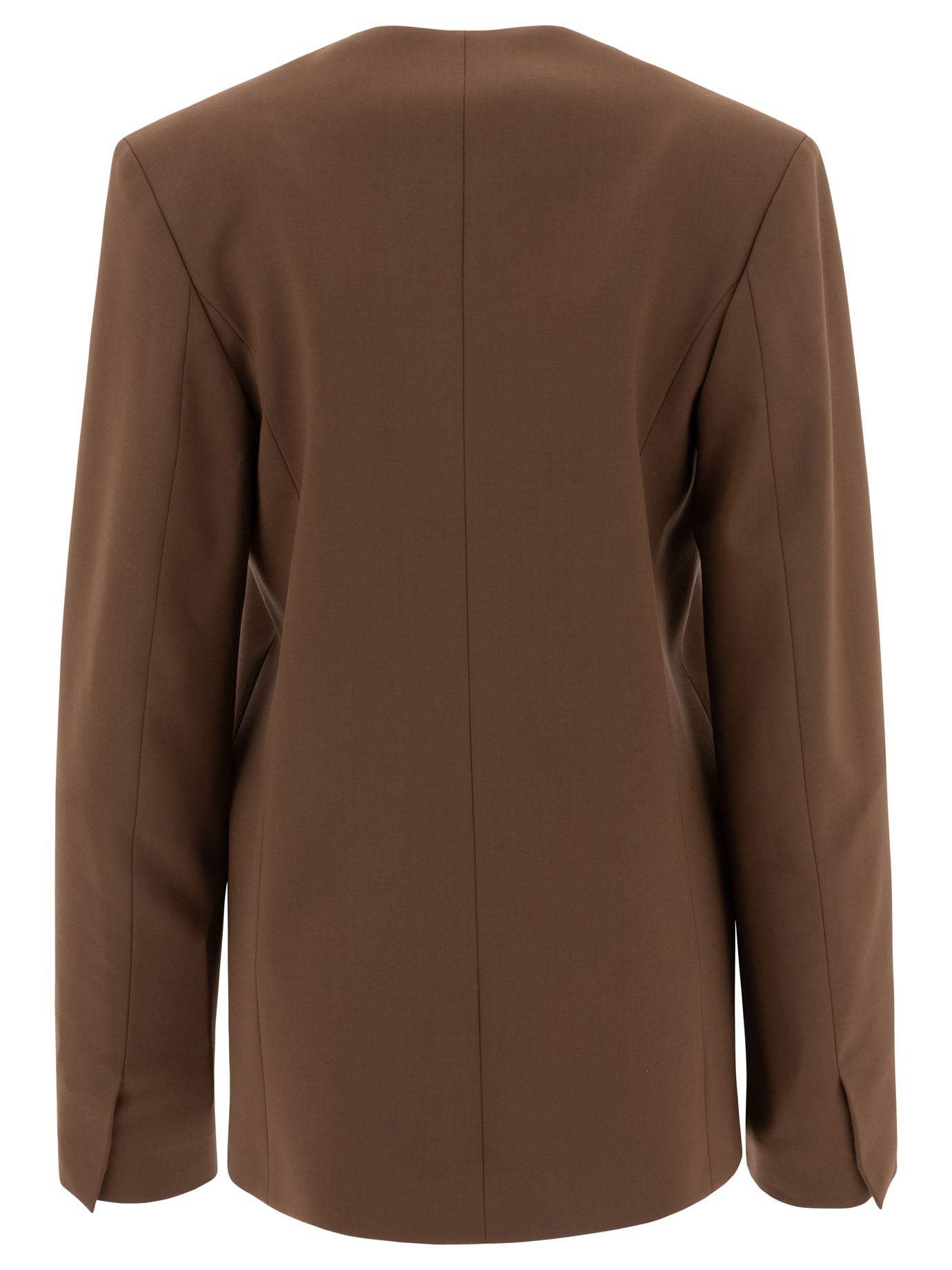 Loulou Studio Asymmetrical Wool Twill Blazer