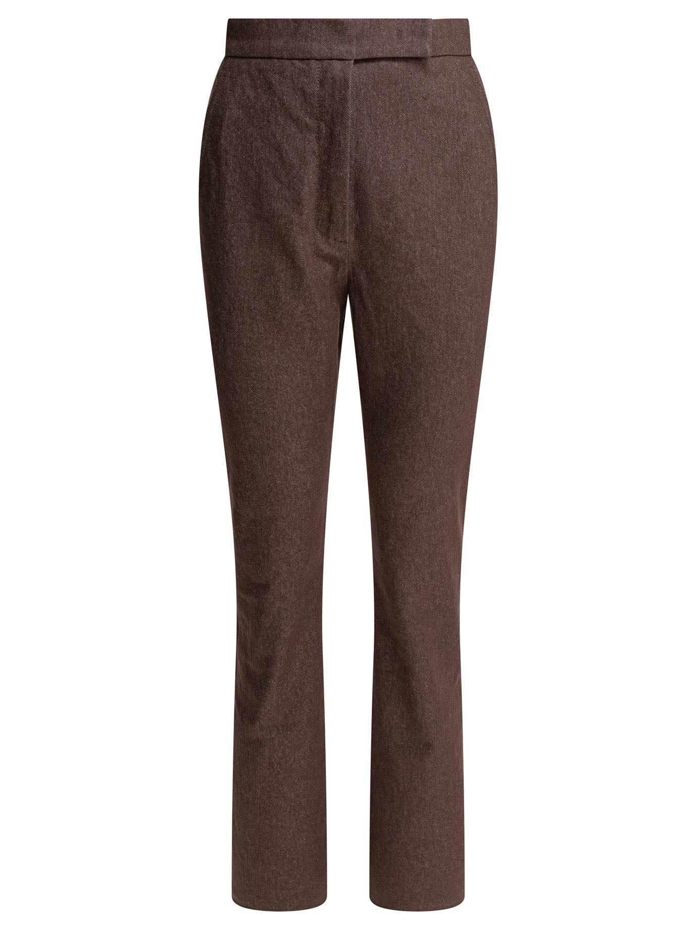 Max Mara Denim-effect Cotton Trousers