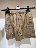 Max Mara Pure "quebe" Shorts In Linen And Silk