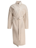 Max Mara Sportmax Trench Coat With Leather Belt